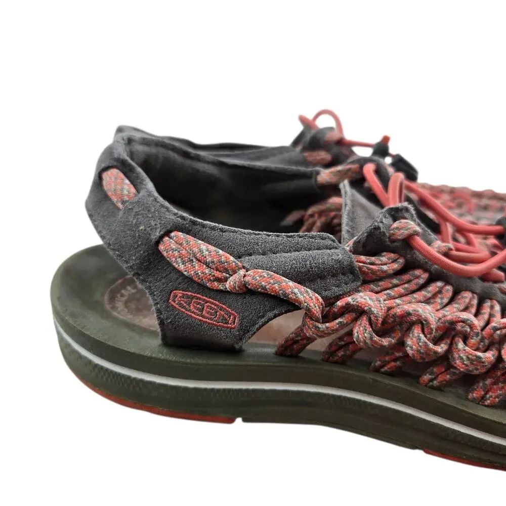 Keen Uneek Sandals Womens 7 Pink‎ Gray Slingback Gorpcore Hiking Travel Vacation